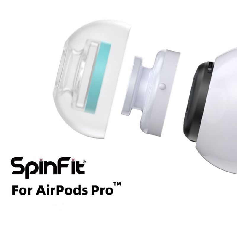 Set 2 cặp nút tai nghe Spinfit CP1025 silicon dành cho Airpods pro 3 SF