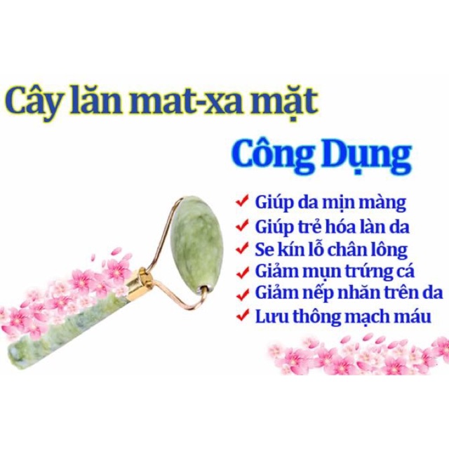 Cây lăn mát xa mặt bằng đá cẩm thạch