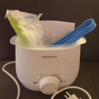 Máy Hâm Sữa REALBUBEE, Máy Tiệt Trùng Đôi Tặng Gắp Chống Nóng Và Dụng Cụ Vệ Sinh Bình Sữa Chinh Hãng