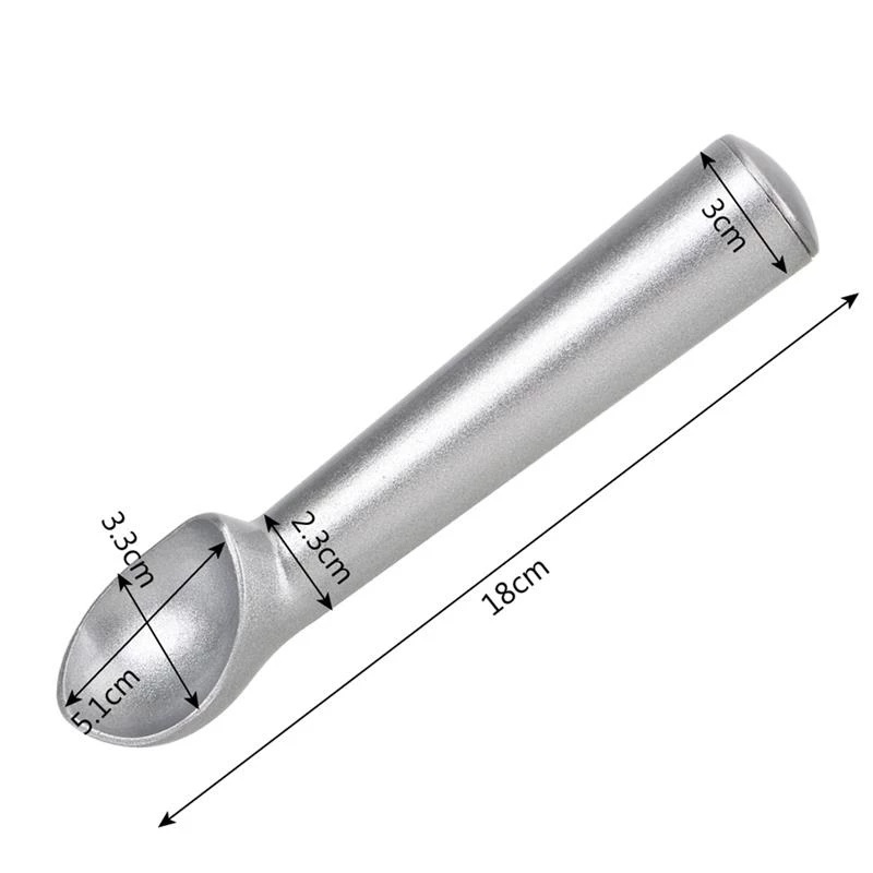 Portable Non-stick Aluminum Alloy Ice Cream Watermelon Fruit Scoop