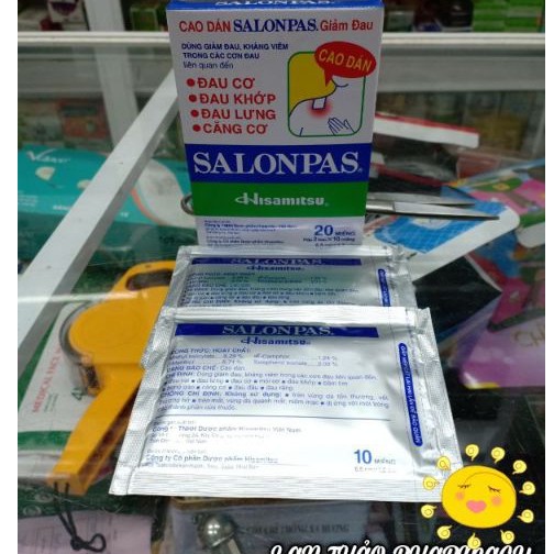 Salonpas Hisamitsu 20 miếng/hộp miếng dán giảm đau nhanh chóng giá tốt