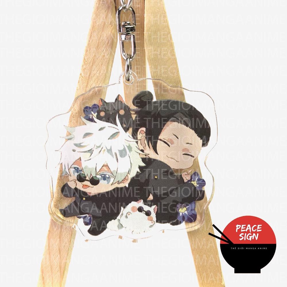 Móc khóa JUJUTSU KAISEN ver COUPLE - CHÚ THUẬT HỒI CHIẾN quà tặng xinh xắn chibi anime