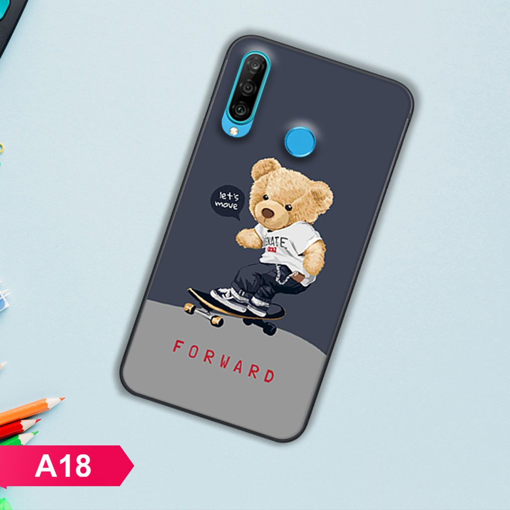 [HÀNG MỚI VỀ]ỐP LƯNG HUAWEI NOVA 4E/P30 LITE HÌNH GẤU MẬP  ĐÁNG YÊU-GIÁ CỰC SỐC