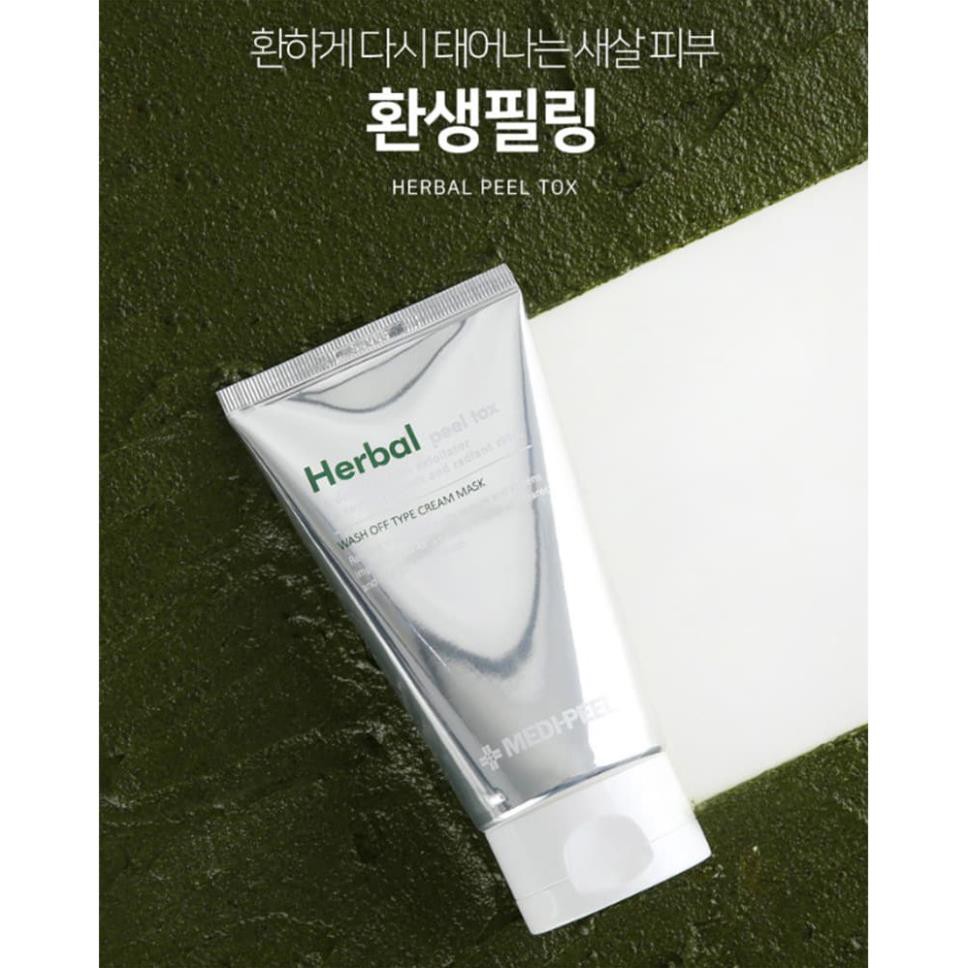 [FREESHIP] Mặt nạ thải độc Medi-Peel Herbal Peel Tox Wash Off Type Cream Mask 120ml
