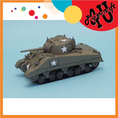 Mô hình giấy xe tank M4 tỉ lệ 1/72