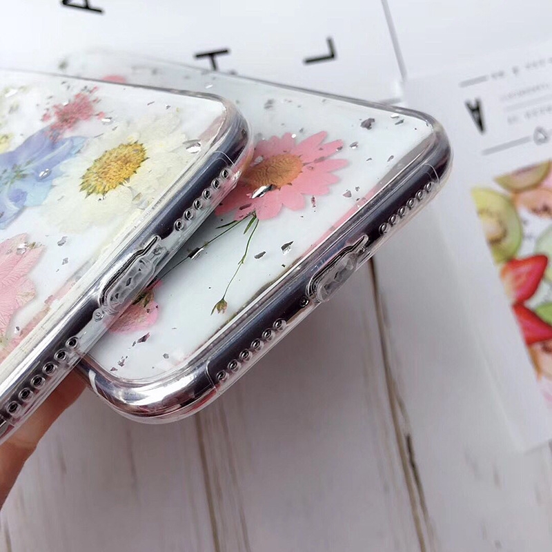 Ốp điện thoại trang trí hoa khô thủ công dành cho iphone 12 11 Pro Max XS MAX XR 6 6S 7 8 Plus SE2020 | BigBuy360 - bigbuy360.vn