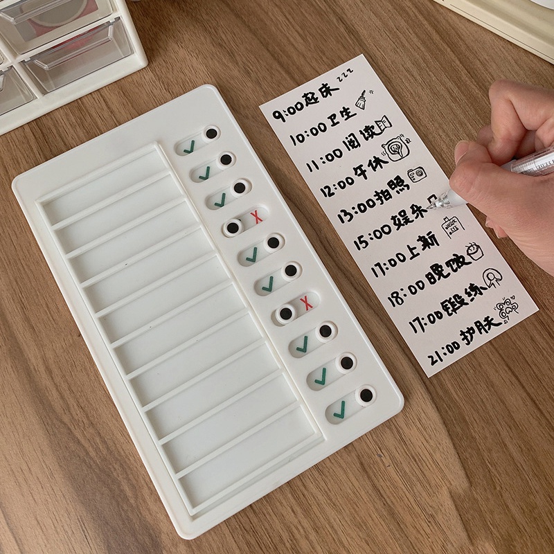 Bảng Ghi Chú Lên Kế Hoạch Bằng Nhựa Tiện Dụng Cho Học Sinh / Văn Phòng