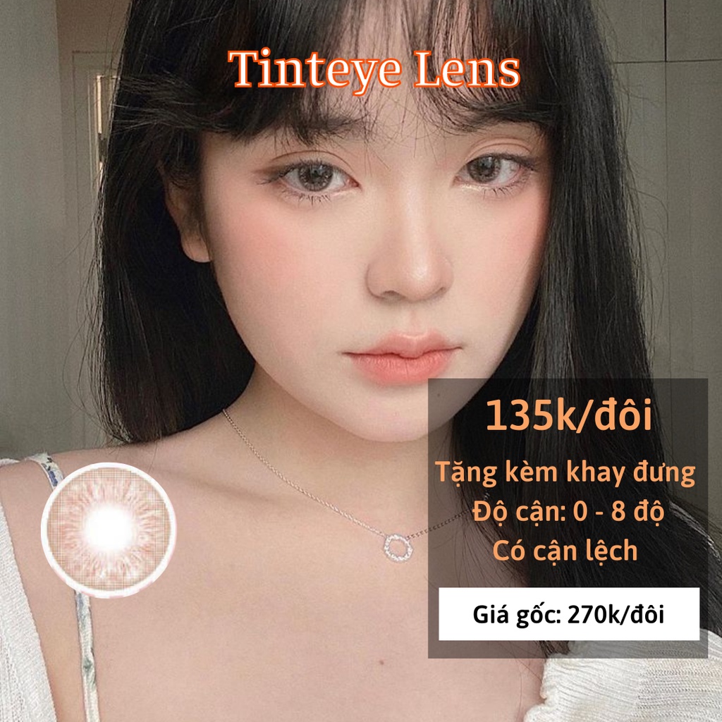 [OFF 50%: 135K/Đôi] BST 4 mẫu kính áp tròng nâu tự nhiên hot 2022 Tinteye Lens 0 - 10 độ