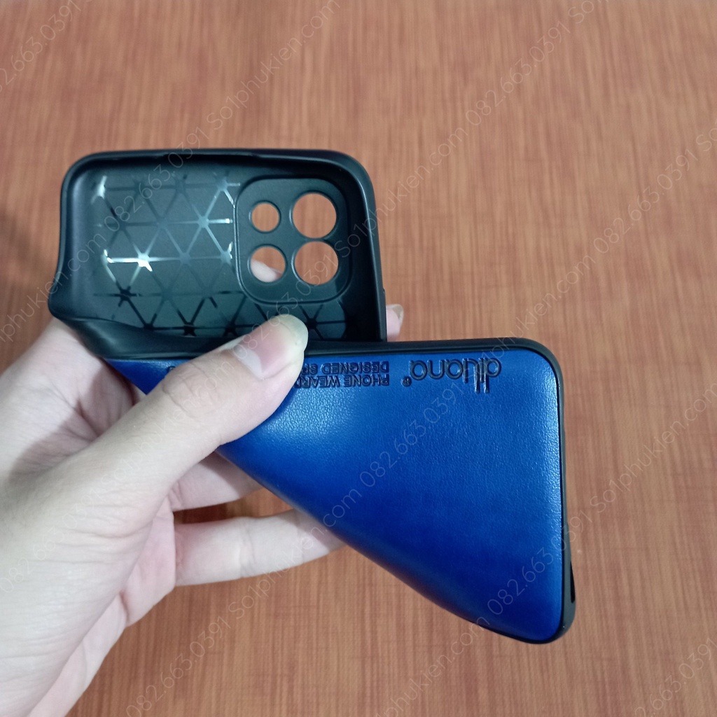 Ốp lưng da Samsung a03 da cao cấp, dẻo bền đẹp, bảo vệ camera
