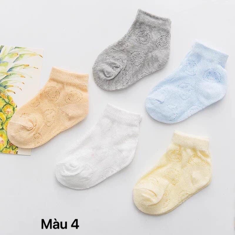 SET 5 ĐÔI TẤT LƯỚI CHO BÉ (hàng túi zip xịn xò)