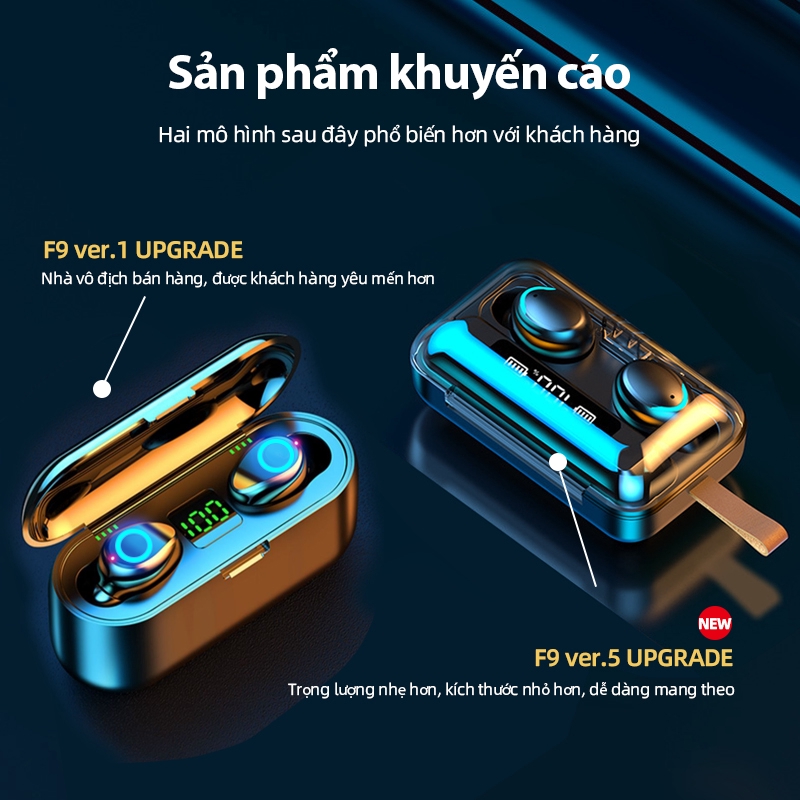 Tai Nghe Bluetooth Amoi F9 Màn Hình LED cảm ứng chống nước IPX7 | BigBuy360 - bigbuy360.vn