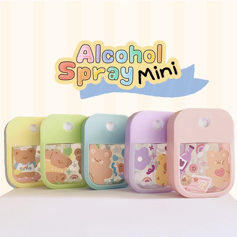 Nhựa đựng bình xịt mỹ phẩm đựng nước hoa phun sương Bình Xịt Nước Rửa Tay mini 38ml Hình Thẻ Tiện Dụng
