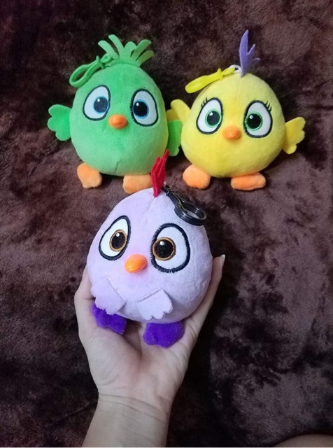 Móc khoá gấu bông Angry Birds con chim con gà