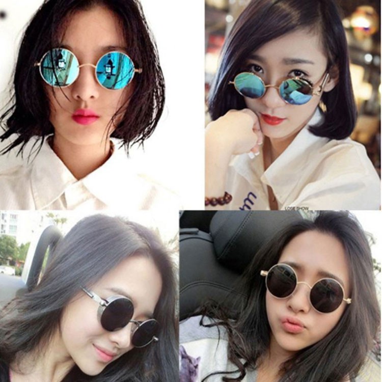 Kính Mát Phân Cực Tròng Tròn Phong Cách Vintage Thời Trang