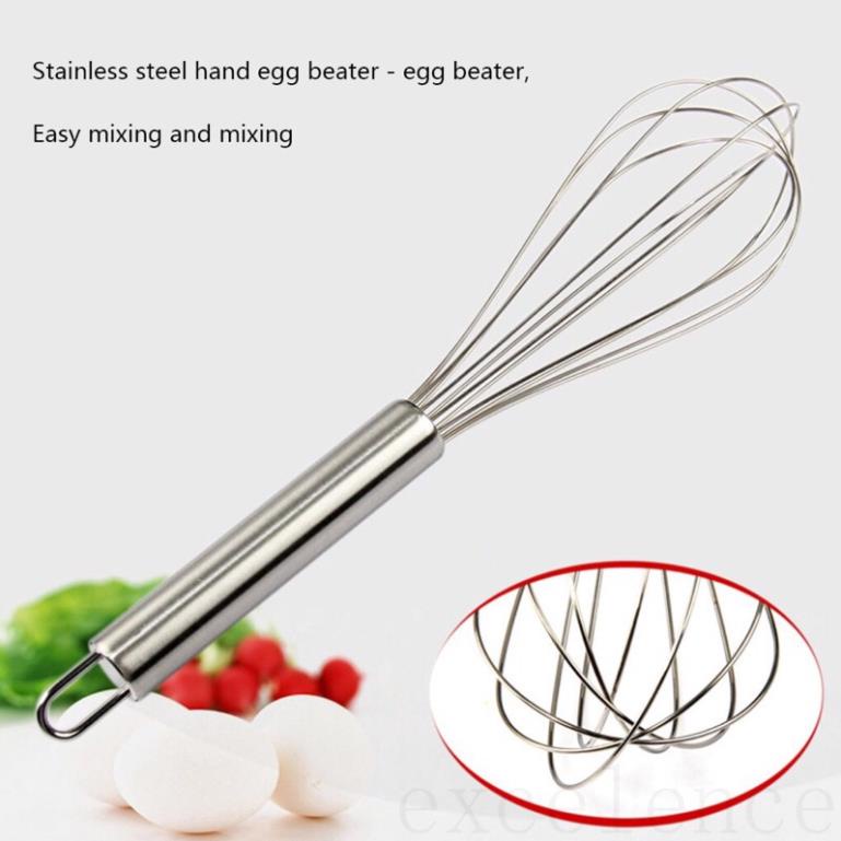 Dụng cụ đánh trứng tay cầm trúc / inox Giá Gốc