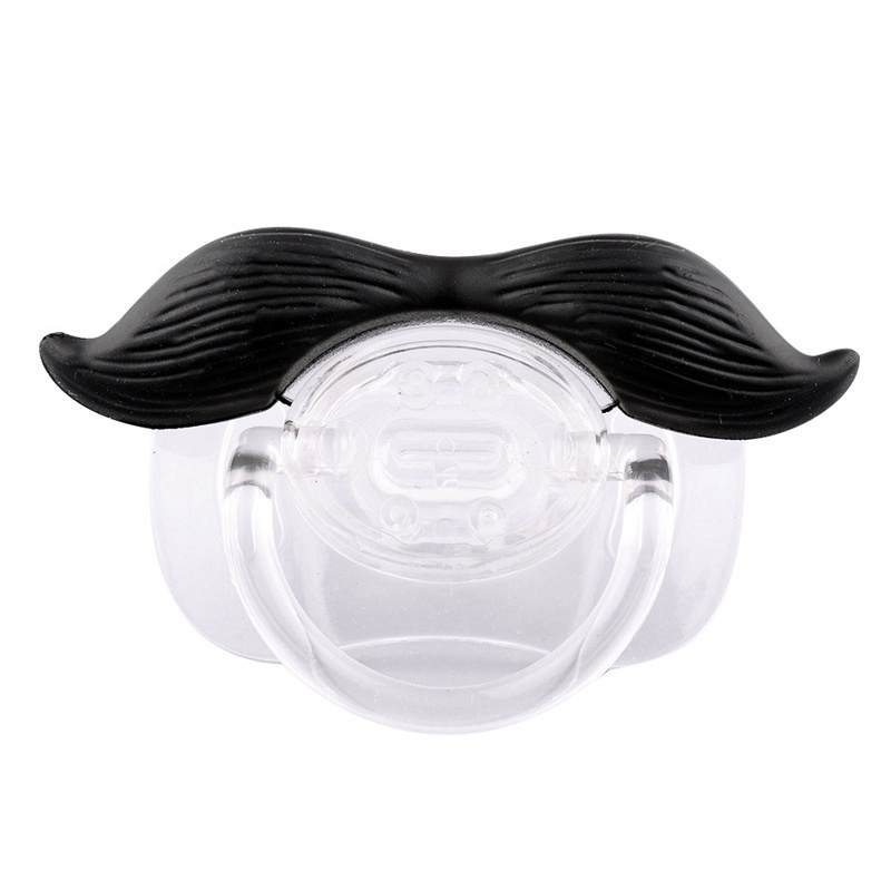 Núm ti ngậm nướu hình bộ râu ngộ nghĩnh cho bé