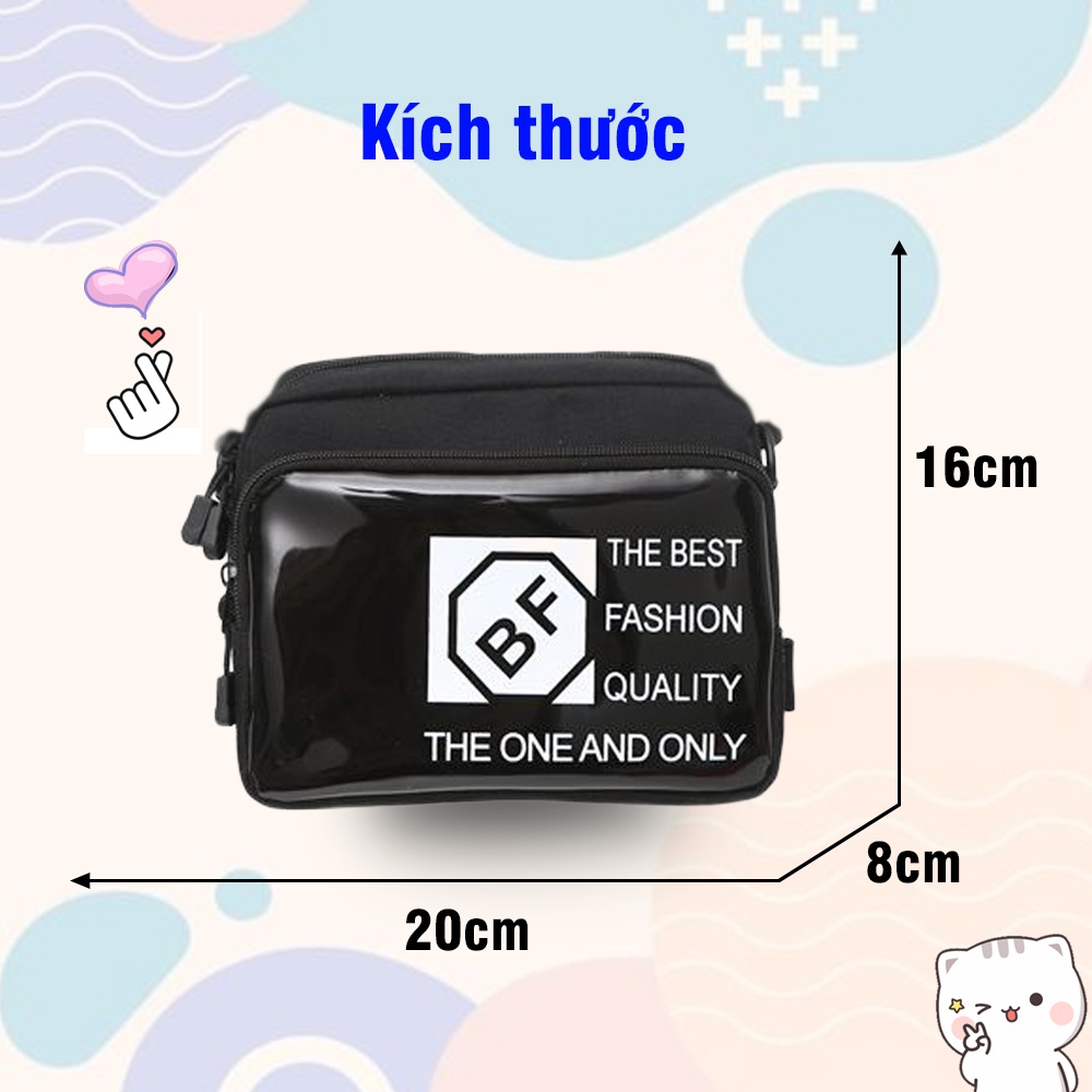 Túi Đeo Chéo BF Unisex Chống Nước, Túi Đeo Chéo Nam Phong Cách Hàn Quốc, Túi Đeo Chéo Nữ Đi Chơi Arhi Shop