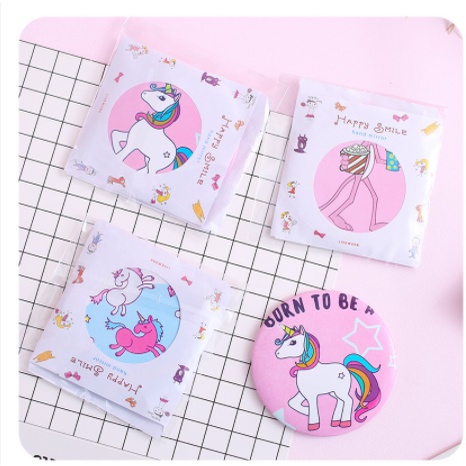 Gương Trang Điểm Mini Bỏ Túi Thiết Kế Dễ Thương