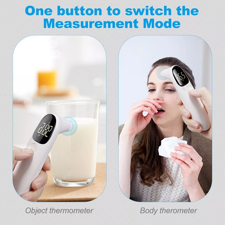 Nhiệt Kế Hồng Ngoại Thông Minh Hiển Thị Kỹ Thuật Số Chính Xác Nhanh Chóng