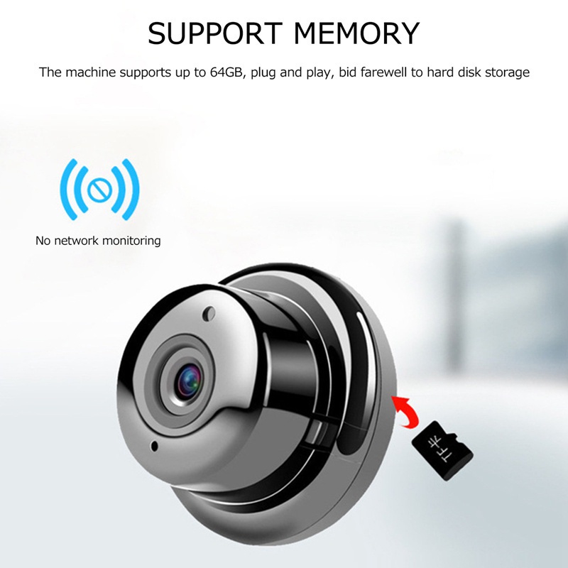 Camera quan sát V380 HD 1080p kết nối wifi không ánh sáng ban đêm