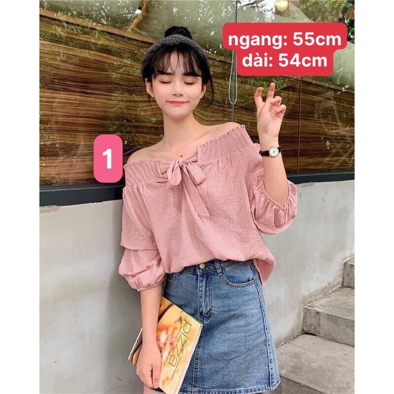 Áo trễ vai ulzzang hàn quốc cực kỳ nữ tính 64418, 64454, 63111, 64576