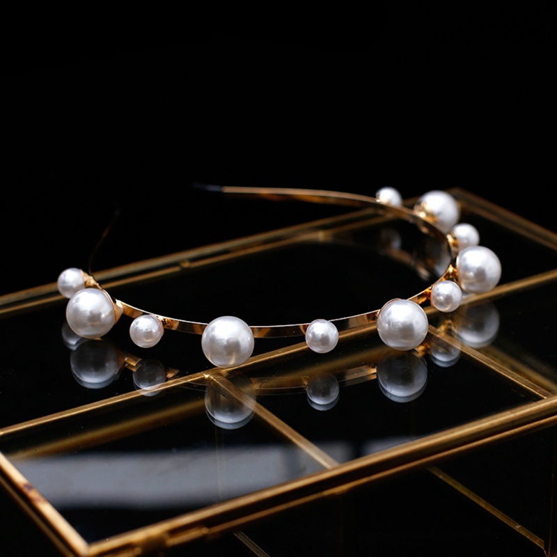 Băng Đô Đính Ngọc Trai Thời Trang Dành Cho Cô Dâu