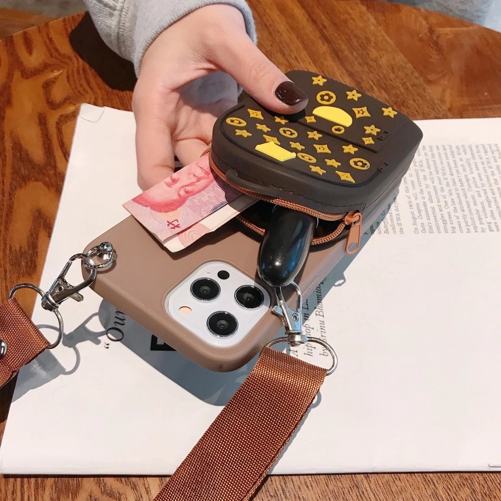 Ốp điện thoại mềm thiết kế hình balo có dây kéo cho Iphone 12 Pro Max 12 Mini 11 Xr Xs Max X 5 5s 6 6s 7 8 Plus Se 2020