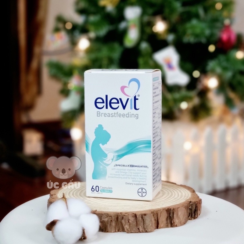 Vitamin tổng hợp Elevit bú Breastfeeding/DHA, Úc (60v) cho phụ nữ sau sinh