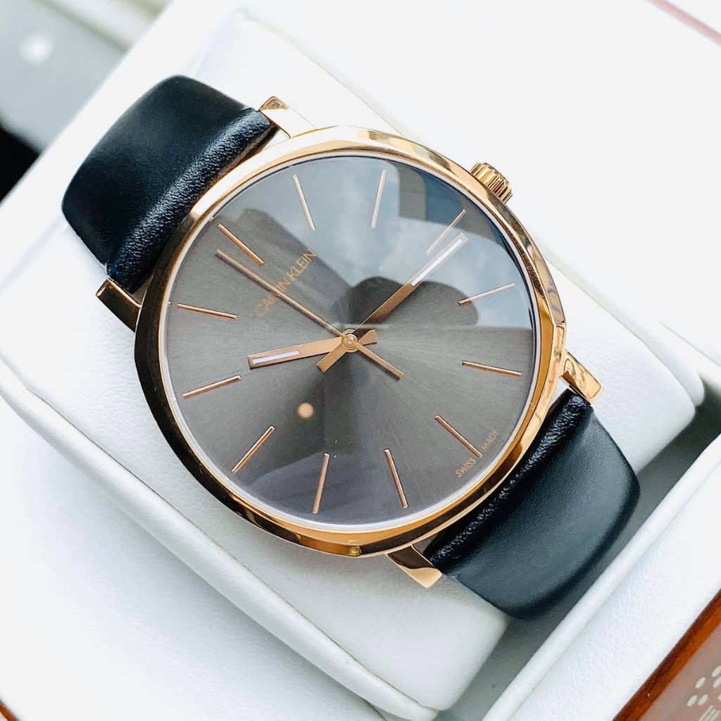 Đồng Hồ Nam Chính Hãng CALVIN KLEIN Posh Quartz Leather Bands Men's Watch Tặng Kèm Dây Da Cao Cấp