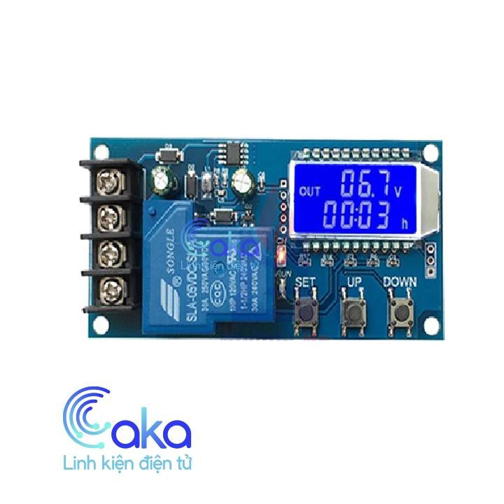 Mạch quản lý sạc bình Acquy tự ngắt 6-60V 30A màn hình LCD
