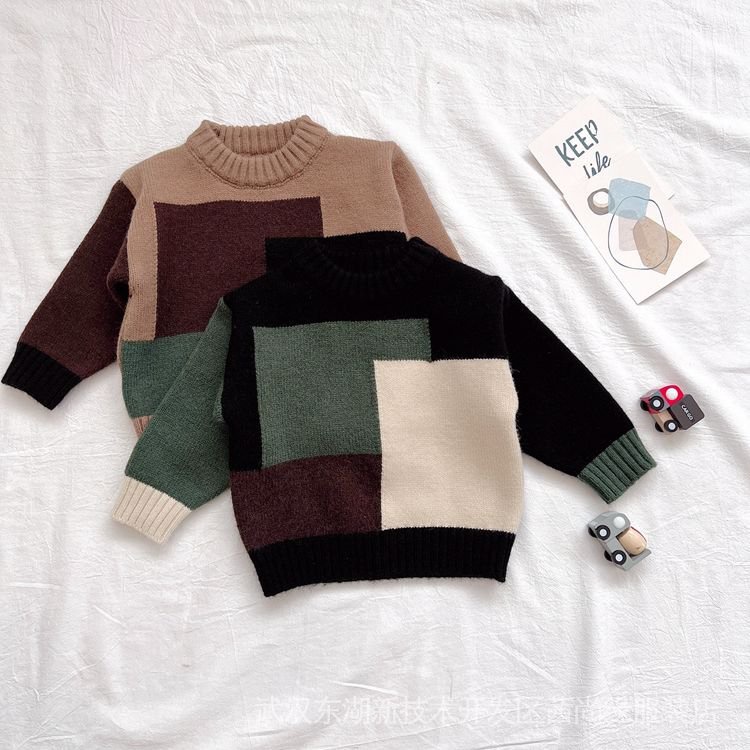 Áo Sweater Thu Đông Phong Cách Mới Dày Dặn Dễ Phối Đồ Cho Bé Trai