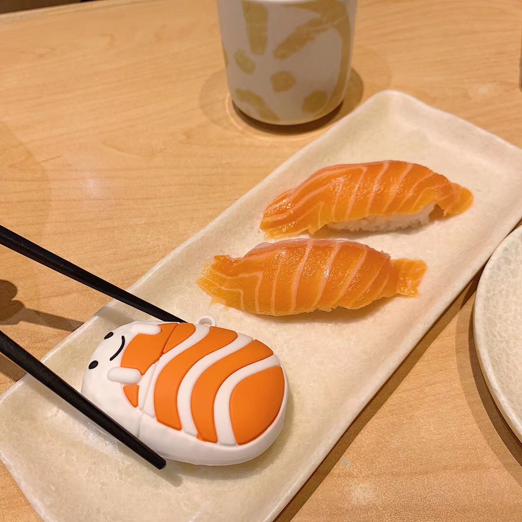 Vỏ bảo vệ mềm hình sushi dễ thương cho airpods1 airpods2