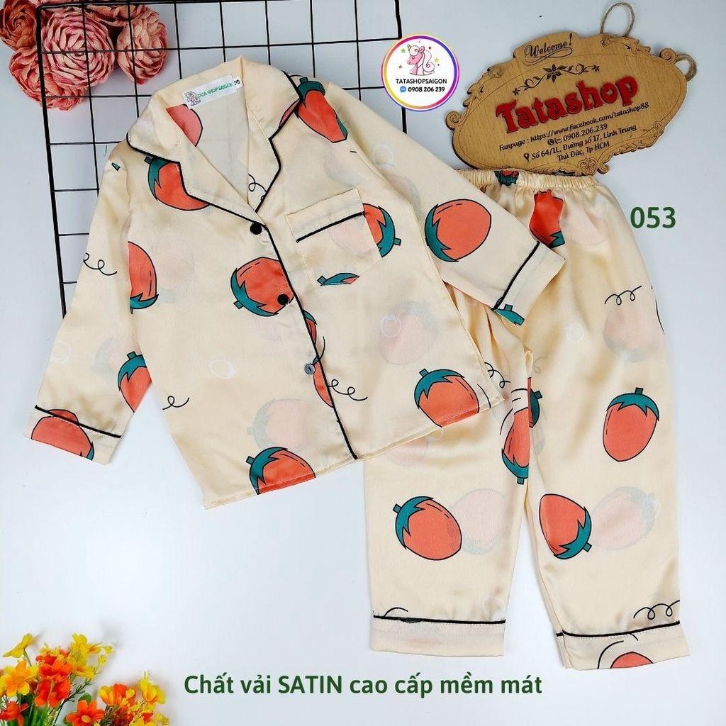 Pijama Bé Trai Size Đại từ 8 đến 42kg chất vải SATIN cao cấp 089 - GIAO HOẢ TỐC