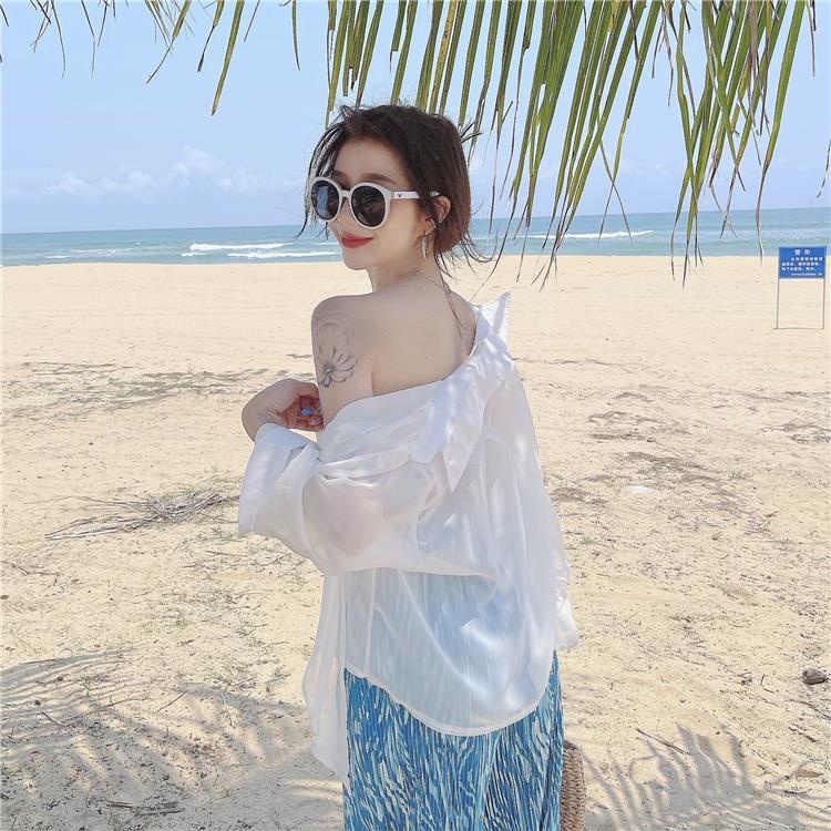 Áo Khoác Cardigan Chiffon Mỏng Chống Nắng Thời Trang Mùa Hè 2022 Phong Cách Pháp Cho Nữ