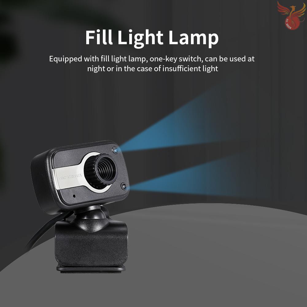 Webcam Usb 480p Kèm Đèn Led Cho Máy Tính | BigBuy360 - bigbuy360.vn