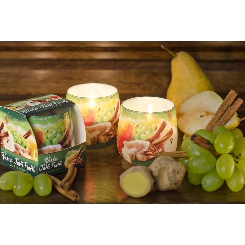 Ly nến thơm Bartek Candles BAT0659 Winter Tutti Frutti 100g (Hương mùa đông)