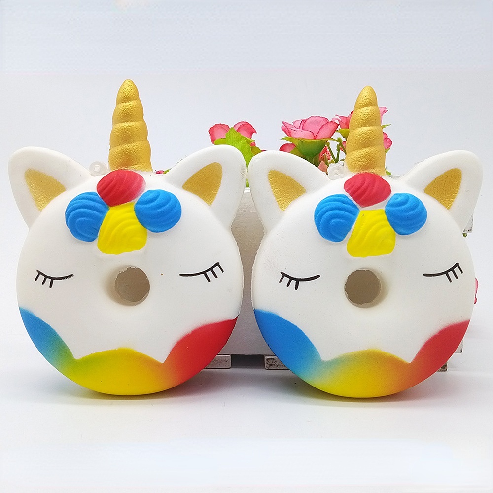 Đồ Chơi Nắn Bóp Đàn Hồi Giảm Stress Hình Bánh Kem Kỳ Lân