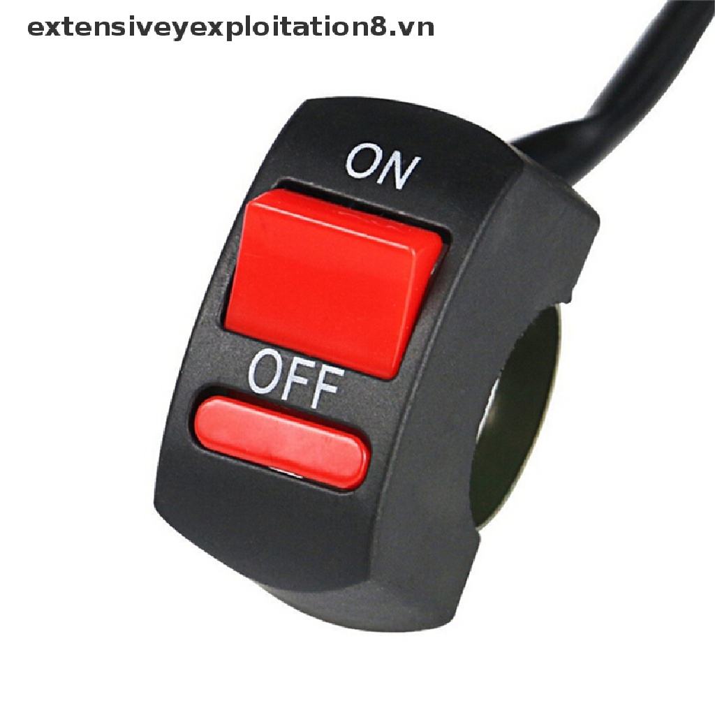 Công Tắc ON-OFF Đèn LED Hình Đôi Mắt Thiên Thần Thông Dụng Gắn Tay Lái Xe Máy