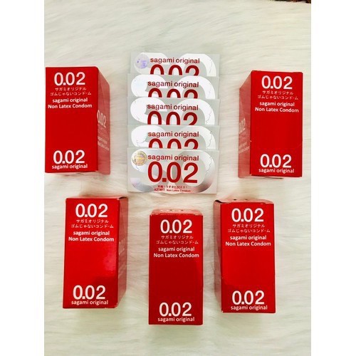 Bao Cao Su Siêu mỏng cao cấp Sagami 0.02 Original, Nhật Bản (Hôp 12 chiếc)