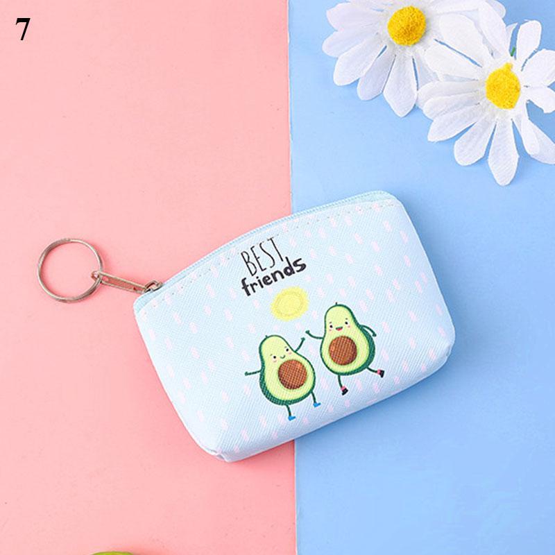 Ví đựng tiền xu mini hình quả bơ dễ thương