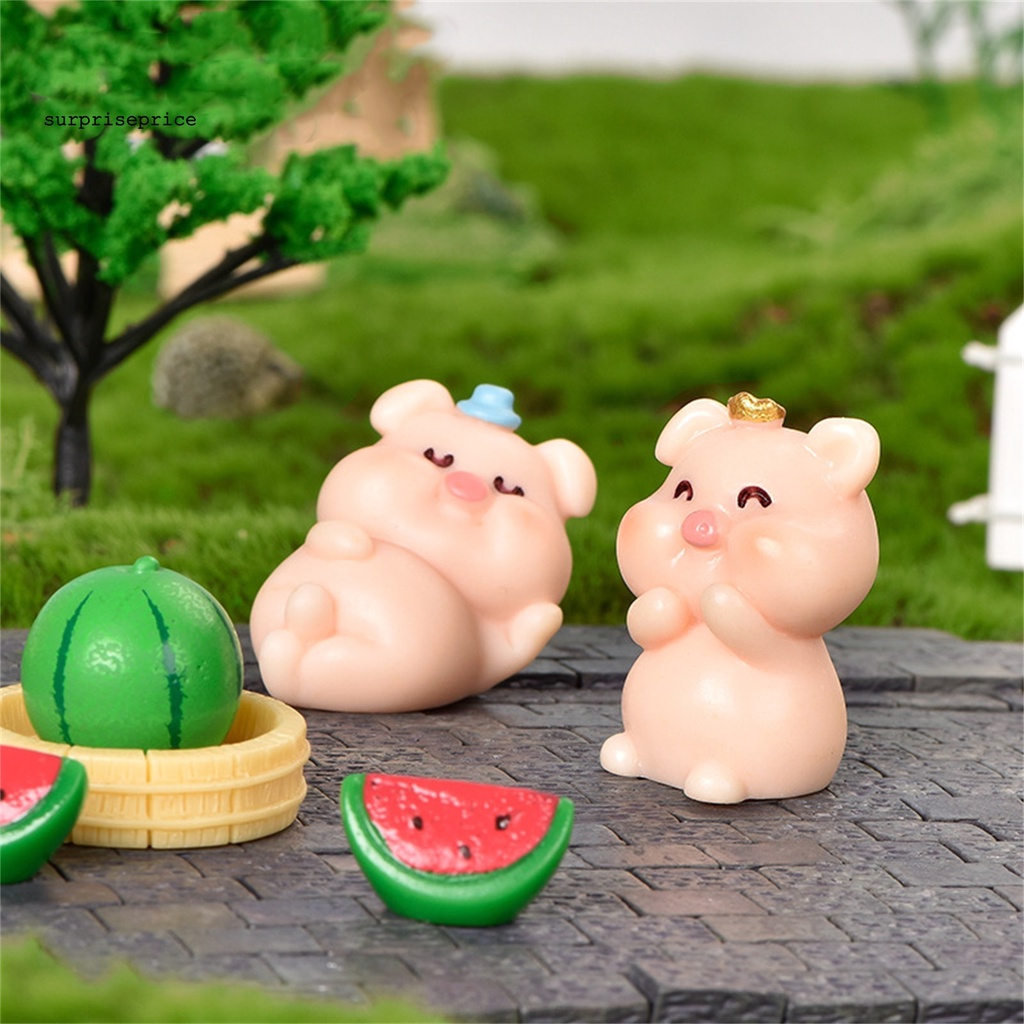 Mô Hình Chú Heo Mini Dễ Thương Dùng Trang Trí Nhà Búp Bê