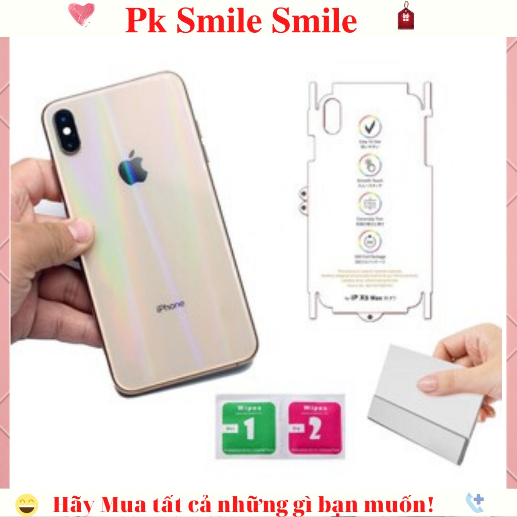 MIẾNG DÁN PPF MẶT SAU IPHONE - TẶNG KÈM BỘ GIẤY LAU DÁN PPF