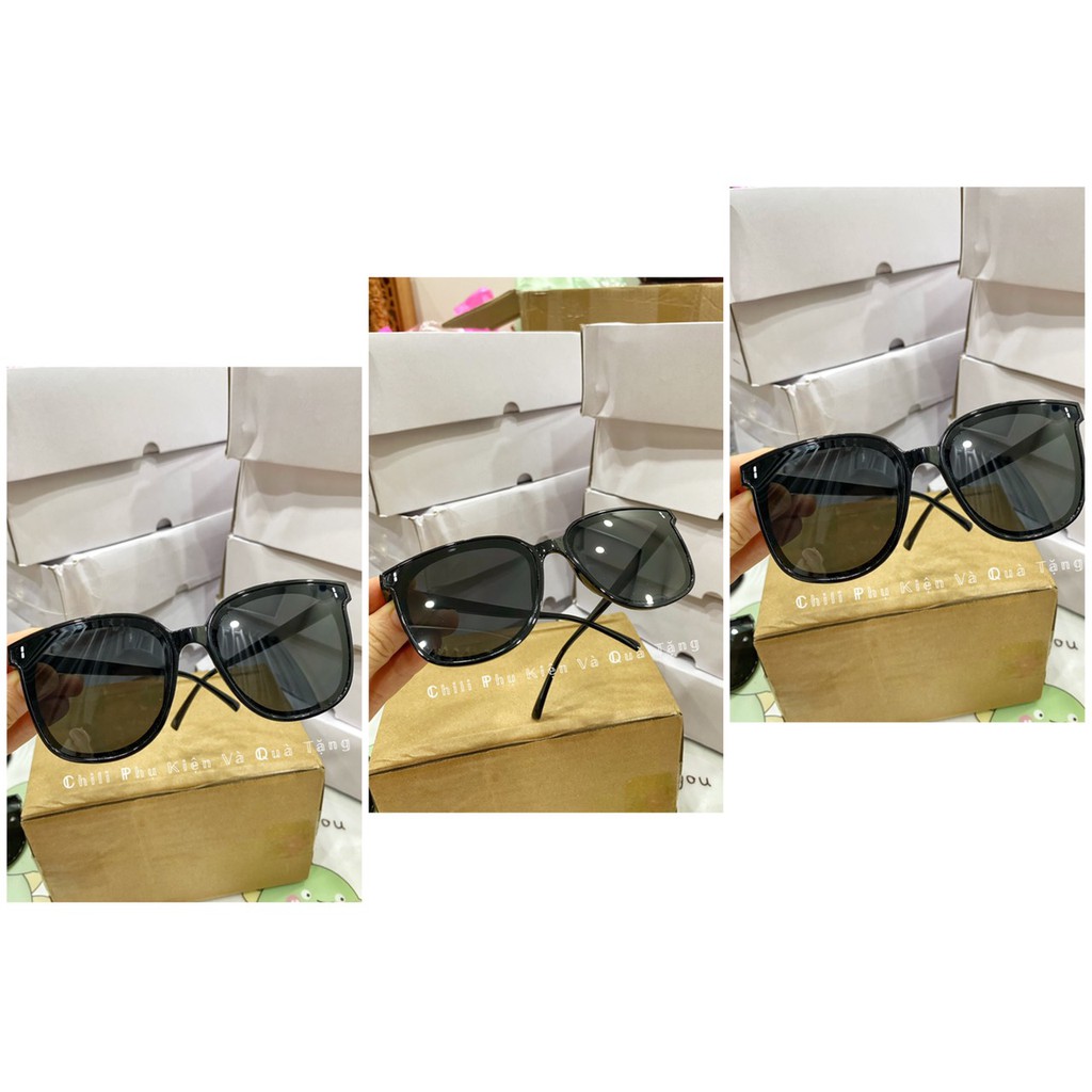 K14 - Kính mát nam nữ, mắt kiếng râm thời trang chống nắng du lịch kính đen 2 chấm dài | BigBuy360 - bigbuy360.vn
