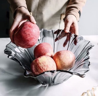 Set đĩa thuỷ tinh đựng hoa quả
