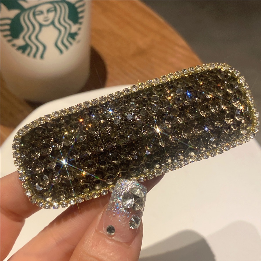 Kẹp tóc mái đính đá lấp lánh phong cách Hàn Quốc thời trang dành cho nữ