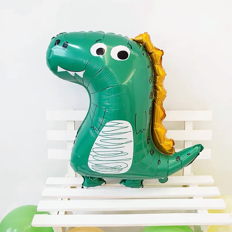 Set Trang trí sinh nhật , set bóng trang trí sinh nhật chủ đề khủng long (Đầy đủ phụ kiện hỗ trợ )