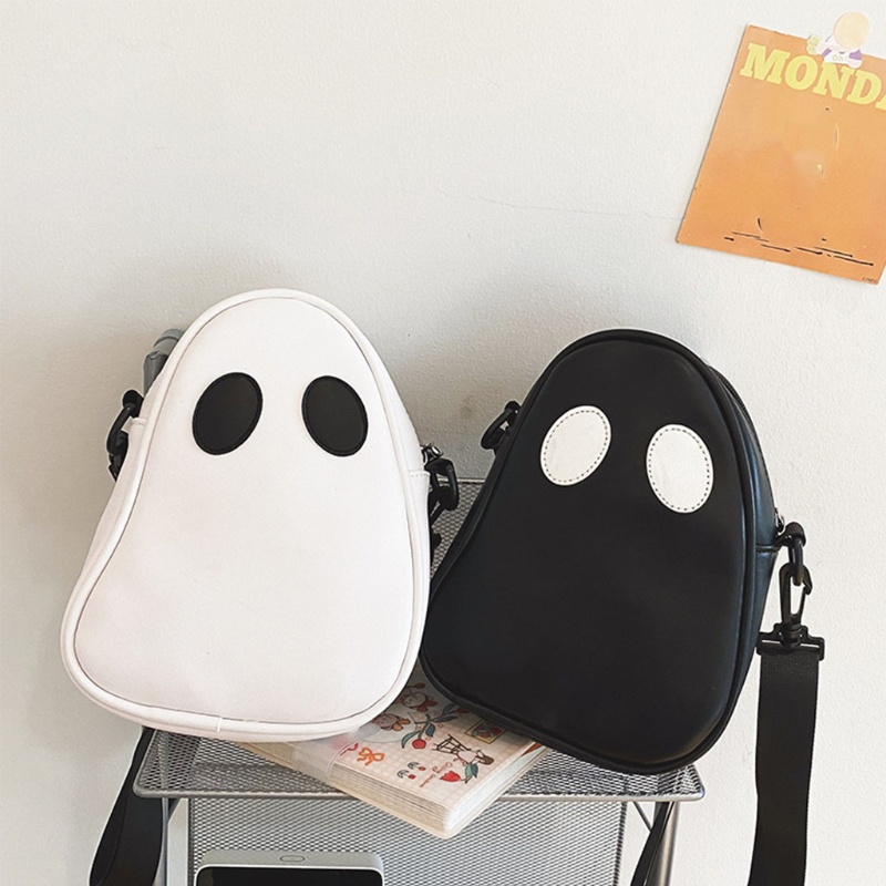 Túi Đeo Chéo Da PU 10MK In Hình Ma Halloween