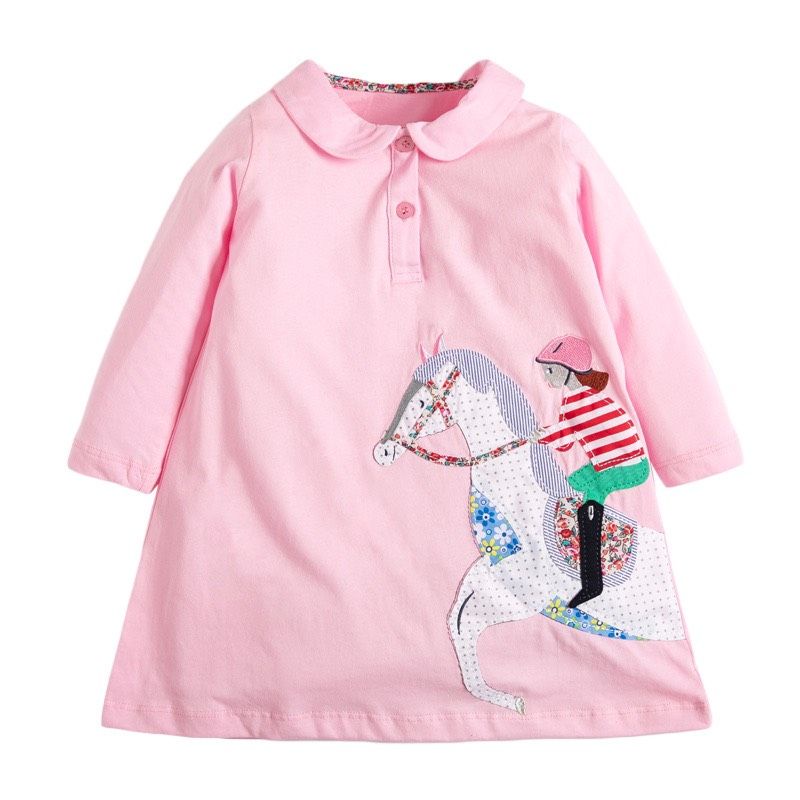 Váy polo dài tay bé gái Malwee chính hãng