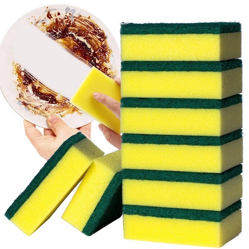 Mút Xốp Rửa Chén 2 Mặt Dày Dặn Chống Vi Khuẩn Rửa Chén Đa Năng