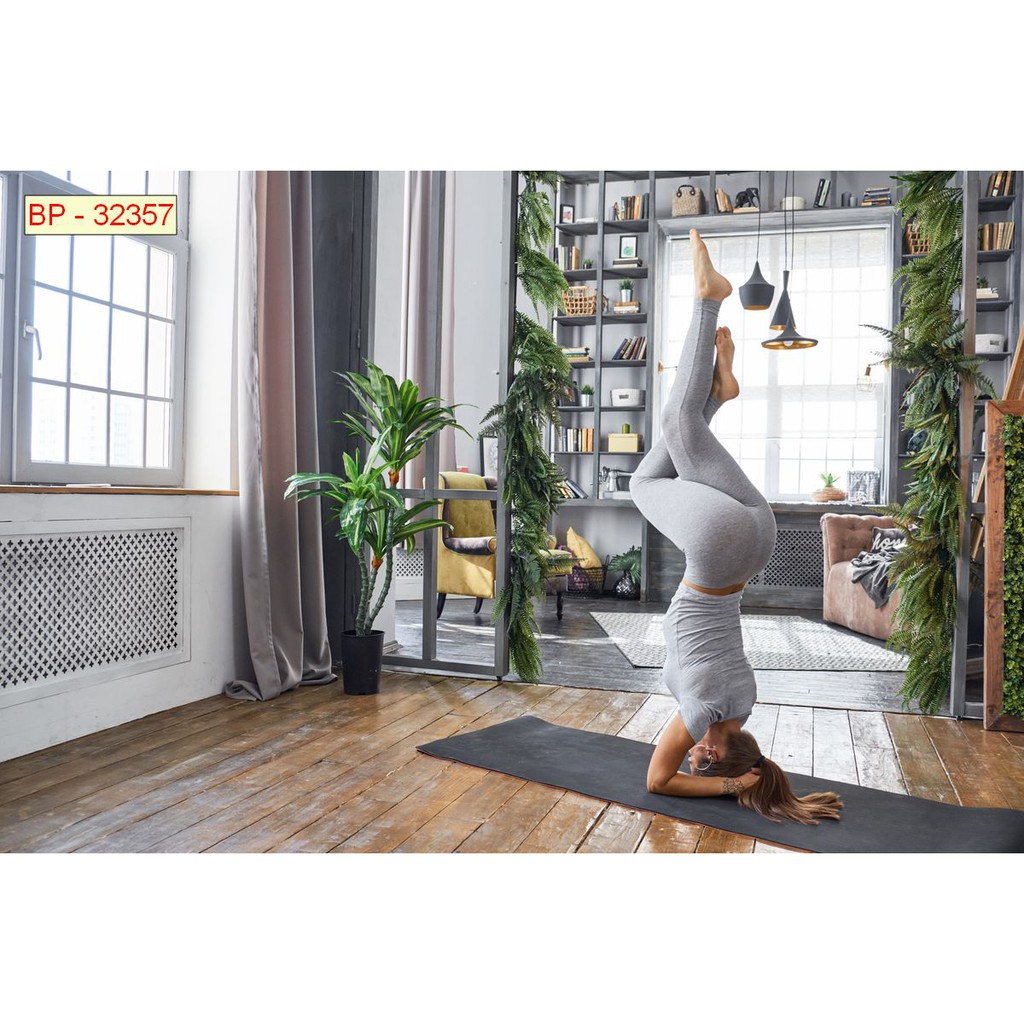 Tranh lụa 3d trang trí chủ đề Yoga Thước 1,5m x 2m YOGA 6